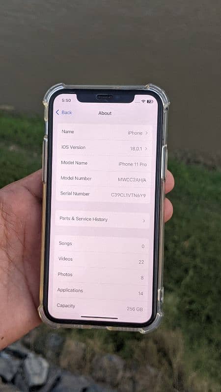 Iphone 11 pro 256gb non PTA bettery change face id Tru ton of baqi all 4