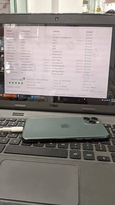 Iphone 11 pro 256gb non PTA bettery change face id Tru ton of baqi all 8