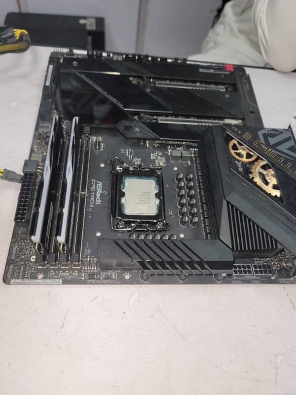 ASrock Z790 Taichi Premium EATX Board with 12700Kf combo 0