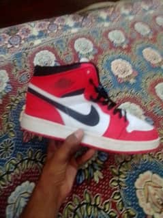 Nike Air Jordans white & Red Good condition