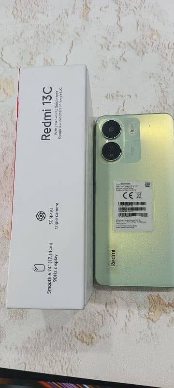 Redmi 13c 6/128 condition 10×10 7month use with original charge box 0