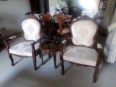 Luxury Coffee Chair with table for Sale 0