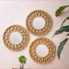 decorations looking mirror 3 pcs set