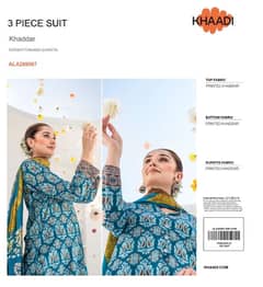 3Psc Unstitched Khadar Suit