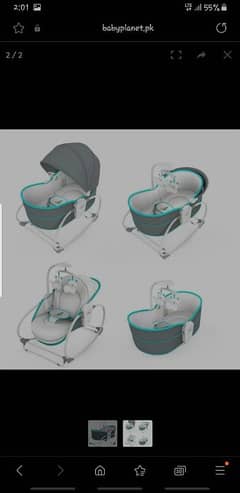 baby cot . mastela 5 in 1 bassinet and rocker