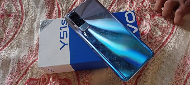 vivo y51s box with charger all okay condition 10/10  no open no repair 2