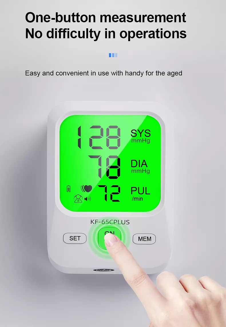 KF-65C+ Rechargeable Automatic Digital Blood Pressure Monitor(ArmType) 0