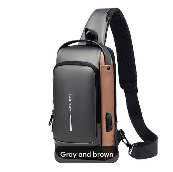 Men cross body shoulder bags | demanding bag | USB port | 1