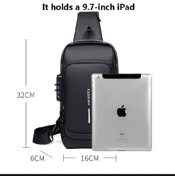 Men cross body shoulder bags | demanding bag | USB port | 5