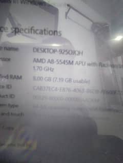 AMD A 8 8 GB Ram Terabite HDD