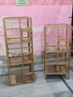 Birds wooden cage 2 poshan or 3 poshan hai urgent for sale