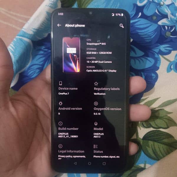 one plus 7. . . 6+4/128gb. . pta approved. . new condition 1