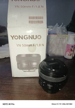 Yongnuo 50mm 1.8 prime lens