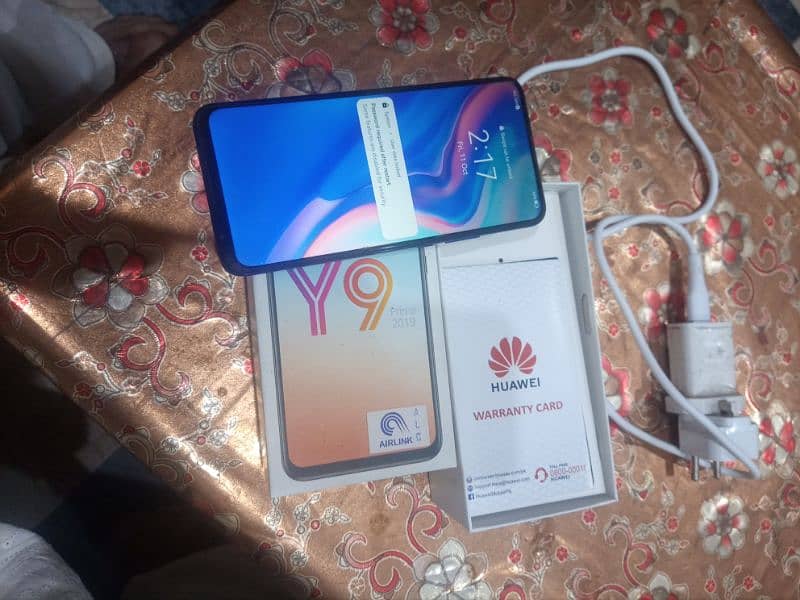 huawei y9 prime 2019 totally working orginal with accessories 0