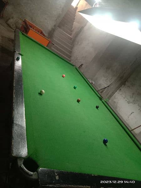 Snooker Tabke 6 by 12 size Steel Cousion 2" Solid Marble 1