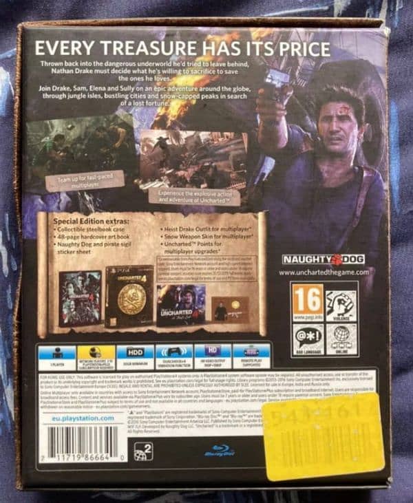 Uncharted 4 Ps4 Special edition steelbook artbook 5