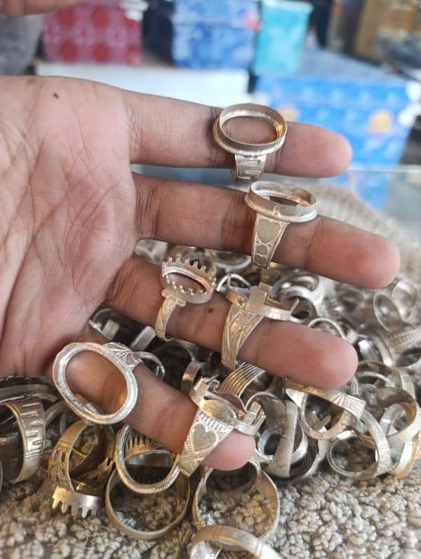 Chandi Rings, stones , cutting , polishing , free delivery 3