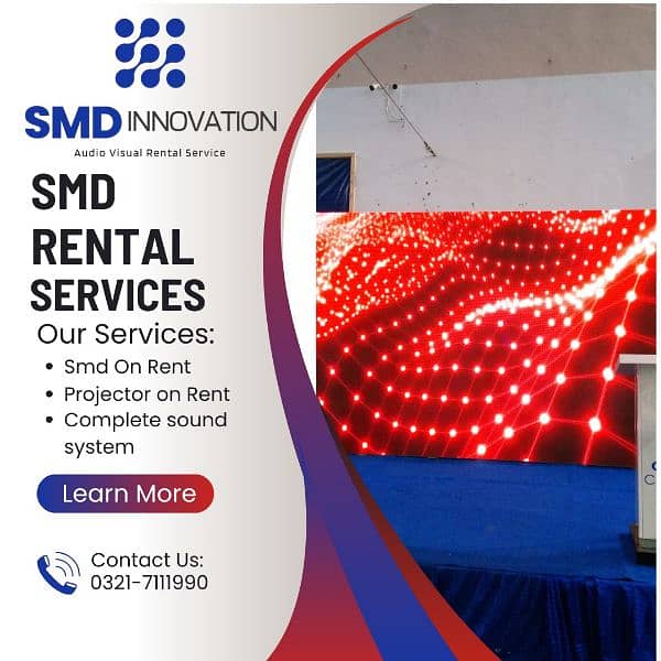 SMD Screen on rent with high quality on discount  in karachi 1