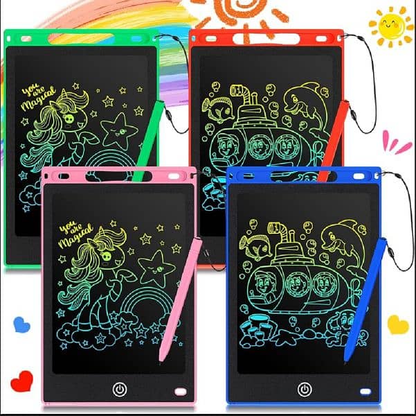 LCD Writing Tablet 6.5" Inch LCD Screen | Erasable Digital Drawing Pad 0