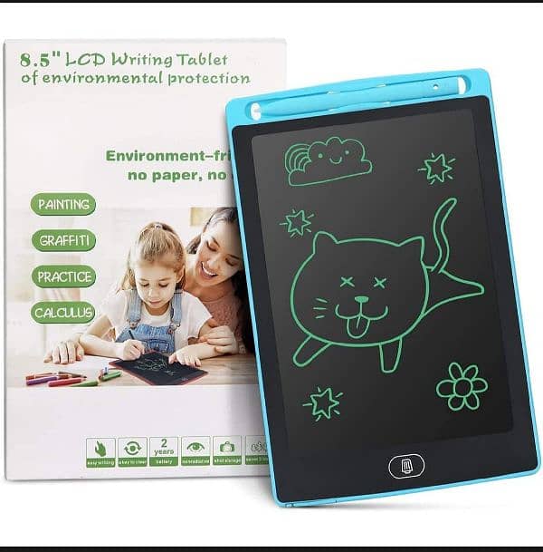 LCD Writing Tablet 6.5" Inch LCD Screen | Erasable Digital Drawing Pad 2