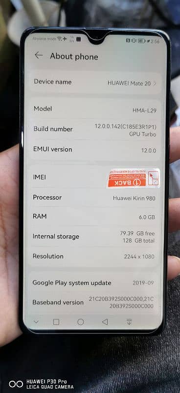 Huawei mate 20 official proved Tex paid 1