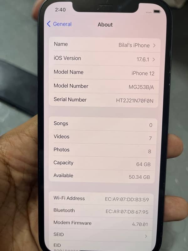 iPhone 12 64gb/100% UK model full sim time 10