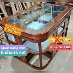 Smart dining table/round dining table/4 chair/6 chair/dining table