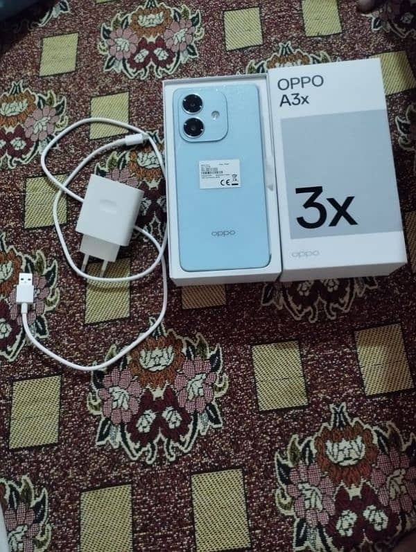 oppo a3x 4ram 64gb blue color 2