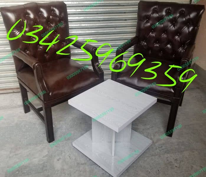 sofa set five seater Decent furniture office set chair table drawer 6