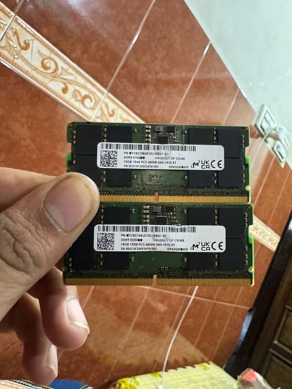 Laptop RAM ‘ddr5’ 16 gb ram 1