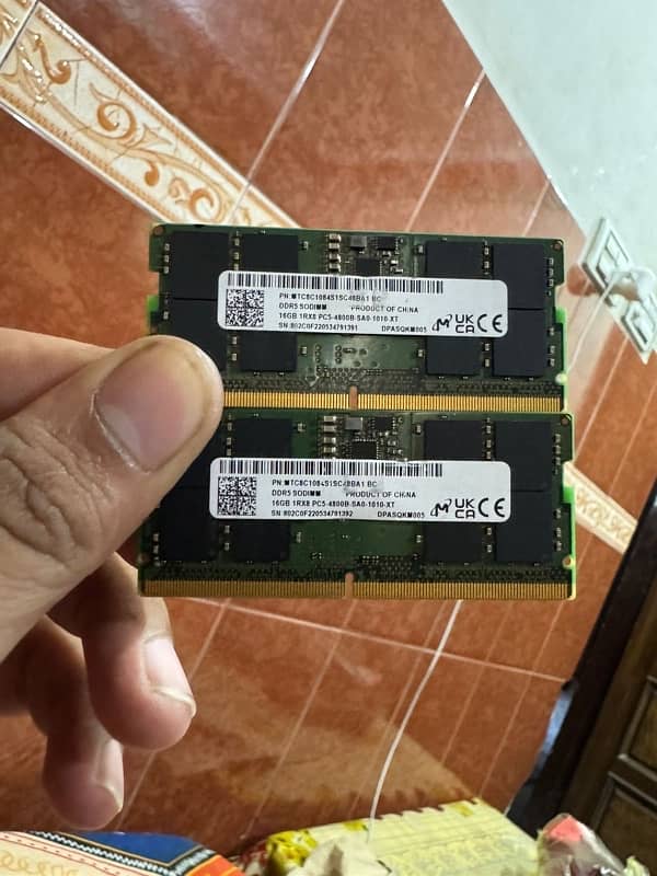 Laptop RAM ‘ddr5’ 16 gb ram 2