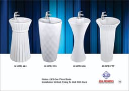 Sanitary Fittings/Basin/Pedestal Commode/Vanities/Wall & Floor Tiles