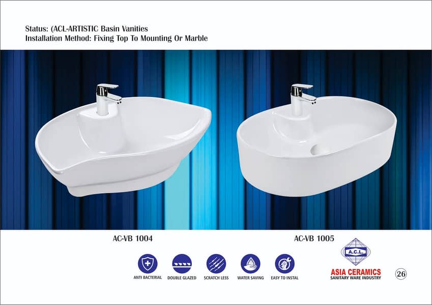 Sanitary Fittings/Basin/Pedestal Commode/Vanities/Wall & Floor Tiles 1