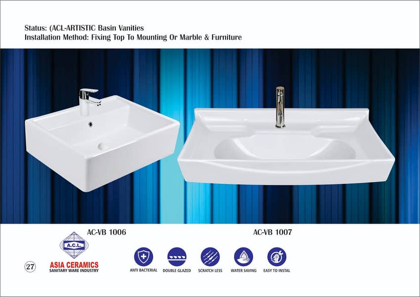 Sanitary Fittings/Basin/Pedestal Commode/Vanities/Wall & Floor Tiles 2