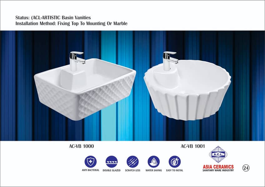 Sanitary Fittings/Basin/Pedestal Commode/Vanities/Wall & Floor Tiles 3