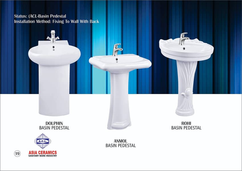 Sanitary Fittings/Basin/Pedestal Commode/Vanities/Wall & Floor Tiles 5