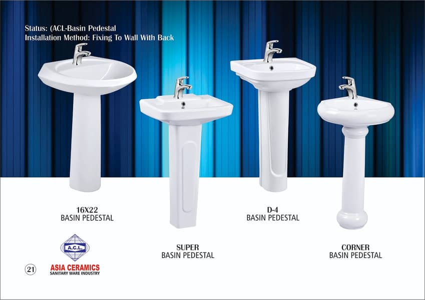 Sanitary Fittings/Basin/Pedestal Commode/Vanities/Wall & Floor Tiles 6