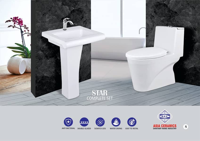 Sanitary Fittings/Basin/Pedestal Commode/Vanities/Wall & Floor Tiles 11