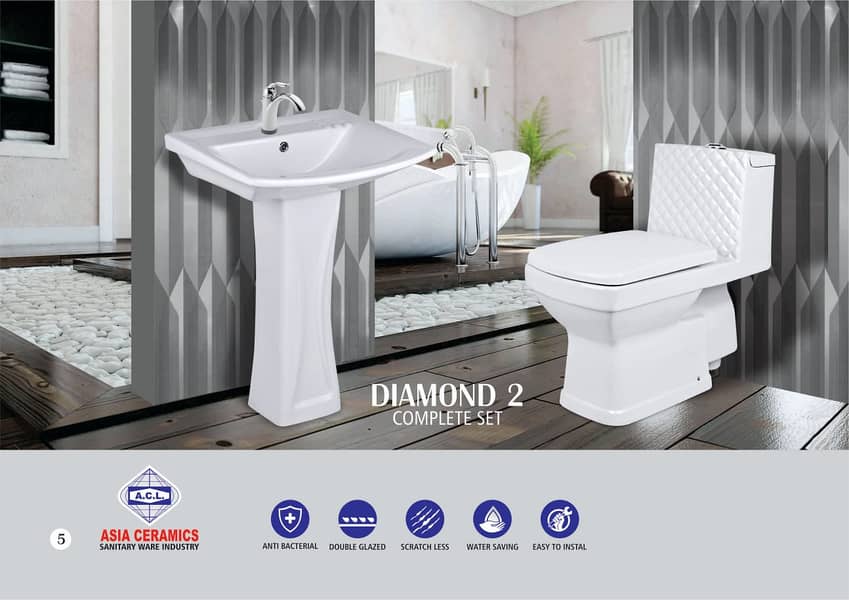 Sanitary Fittings/Basin/Pedestal Commode/Vanities/Wall & Floor Tiles 12