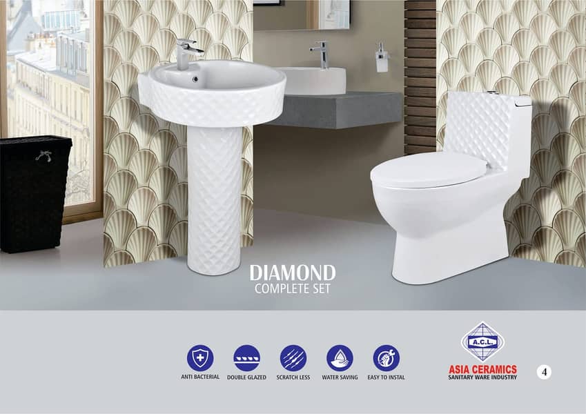 Sanitary Fittings/Basin/Pedestal Commode/Vanities/Wall & Floor Tiles 13