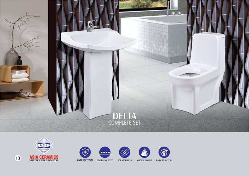 Sanitary Fittings/Basin/Pedestal Commode/Vanities/Wall & Floor Tiles 17