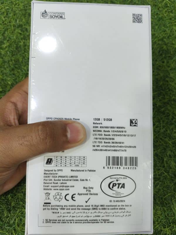 OPPO Reno 12 5g 12/512gb new pack 1