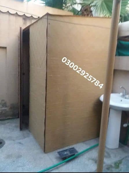 Fibre glass security caban check post guard room for sale/ iron gate 3