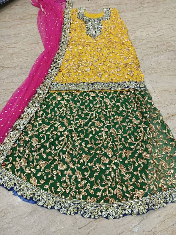 bridal mehndi dress for sale 1