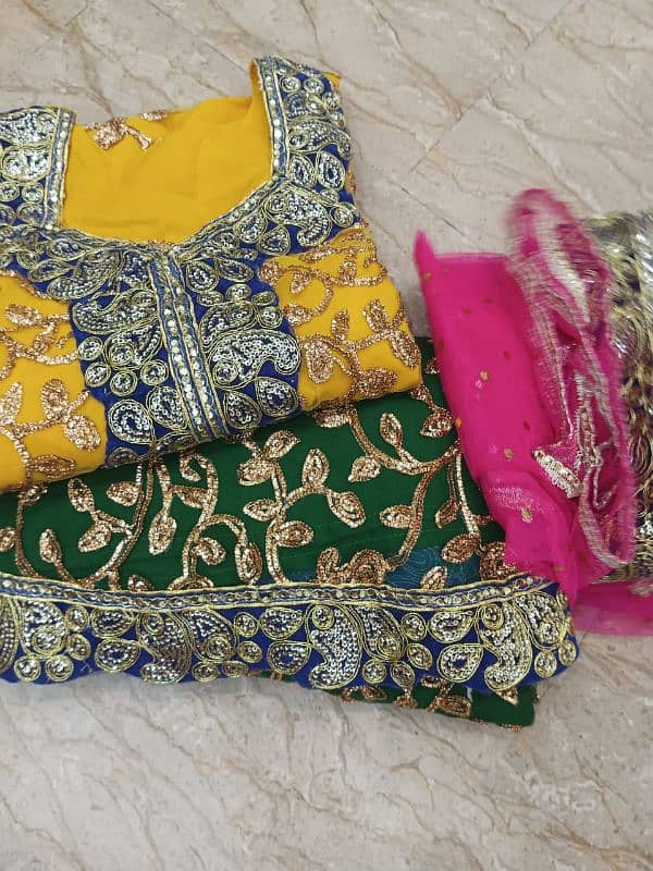 bridal mehndi dress for sale 6