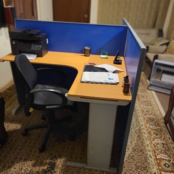 Trendy Smart Design Office Workstation Table w Partition - 2 Persons 5