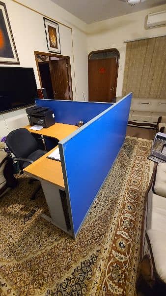 Trendy Smart Design Office Workstation Table w Partition - 2 Persons 6