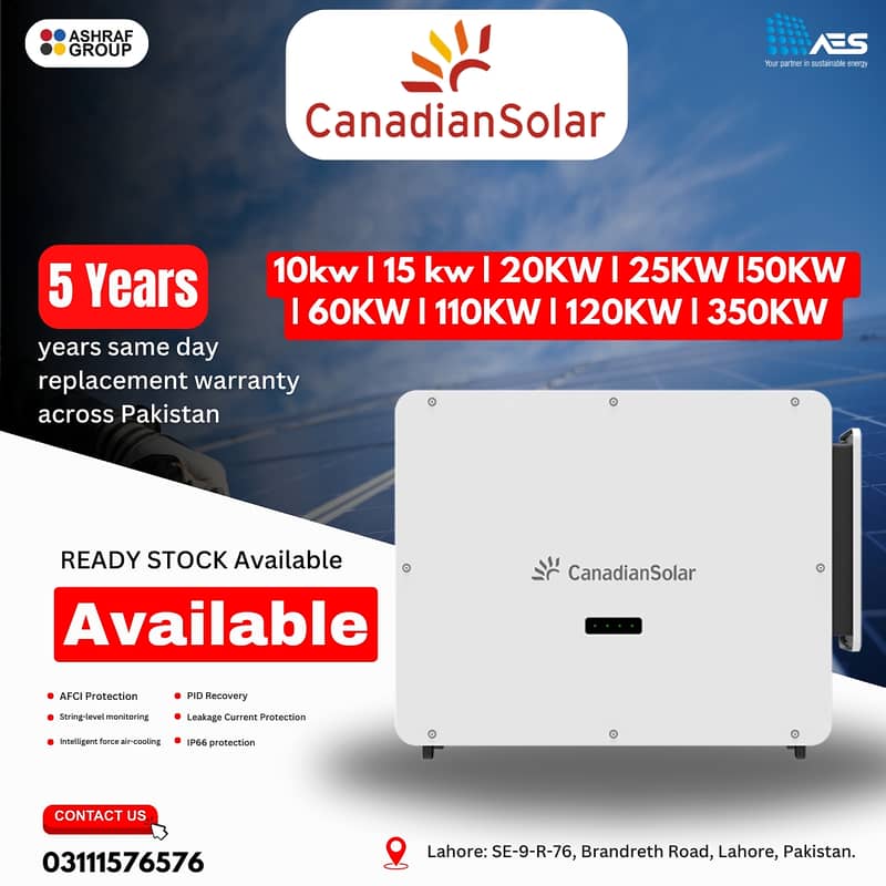 Canadian Solar inverters  | Solar inverter 10kw | 15kw | 20kw | 25kw 0