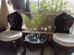 coffee chairs with table 0