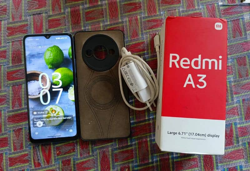 Redmi A3 (4+2/128)with 10 month warranty approx 1